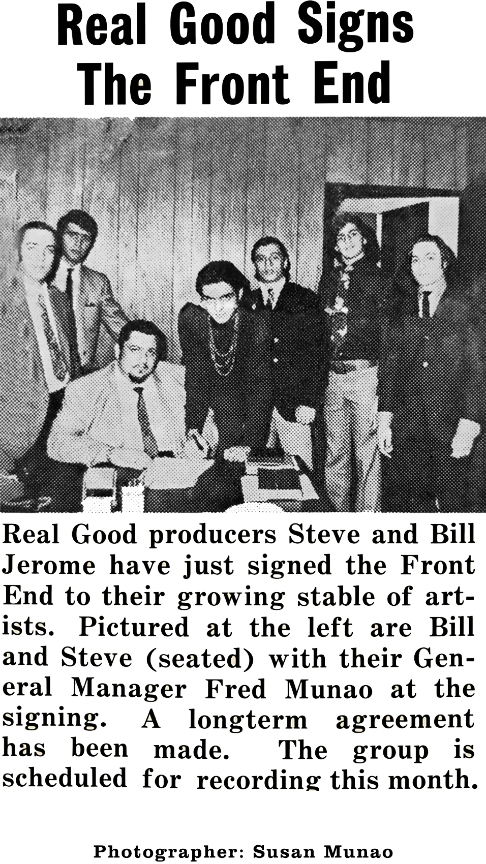 The Front End Article