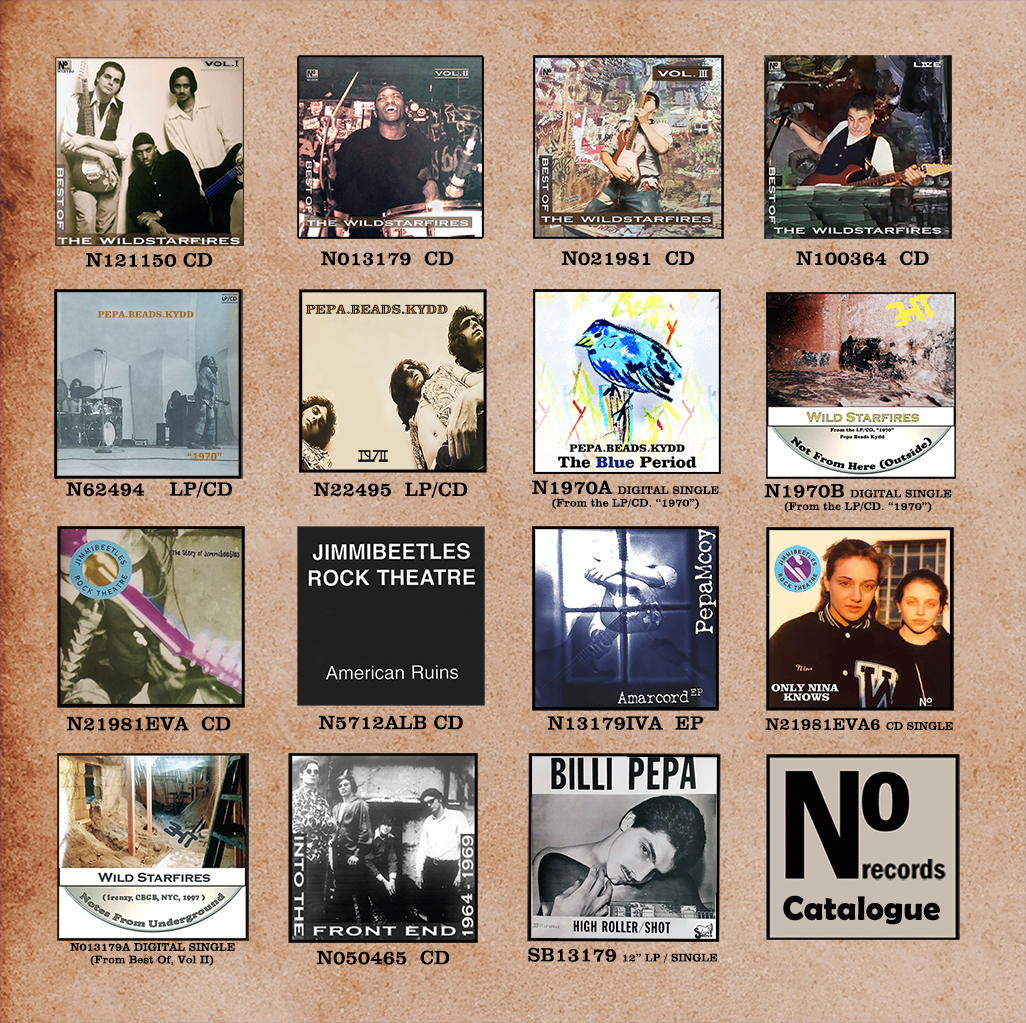 The No Records Catalogue Of Albums And Singles